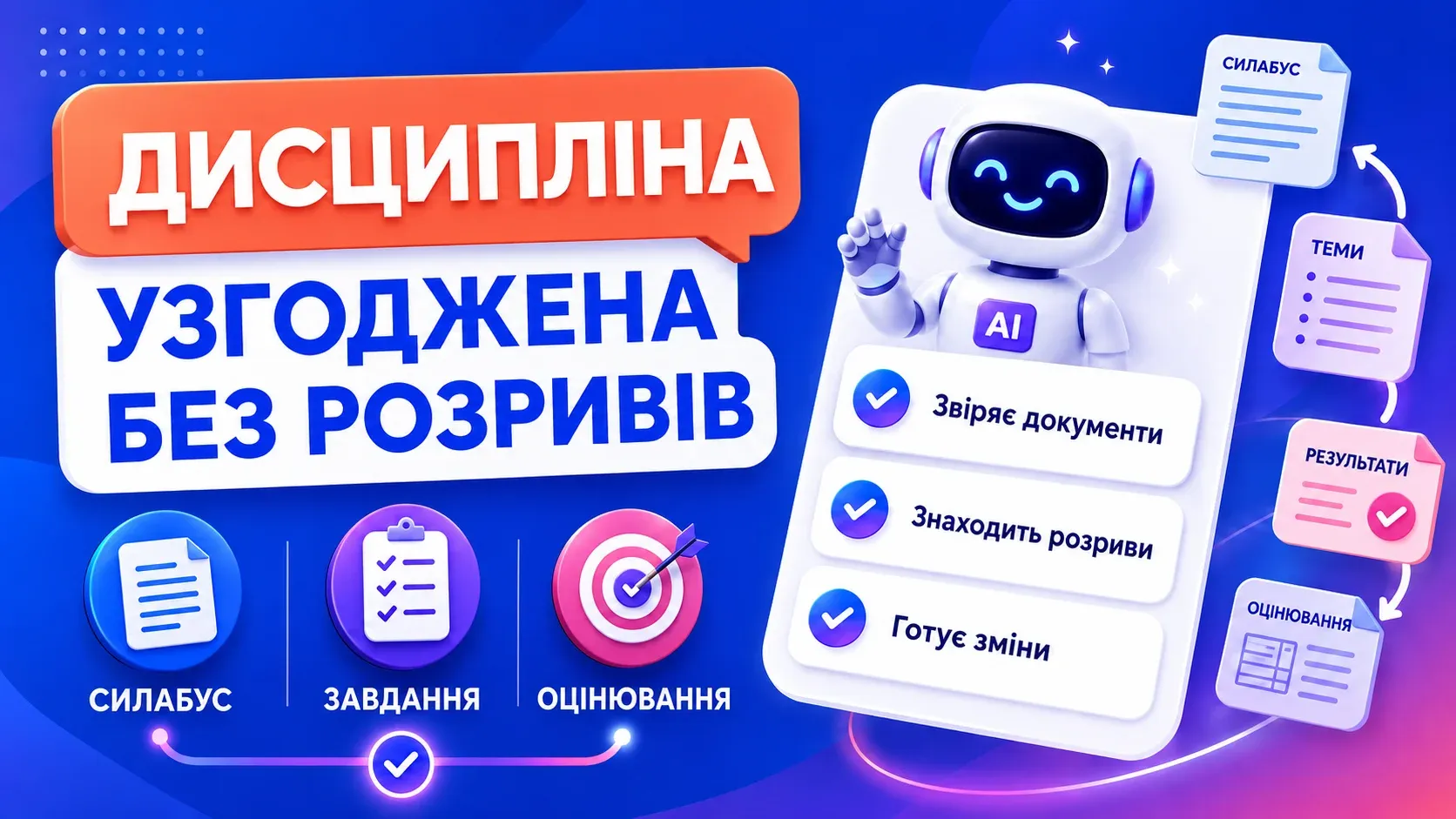 AI для узгодження навчальної дисципліни